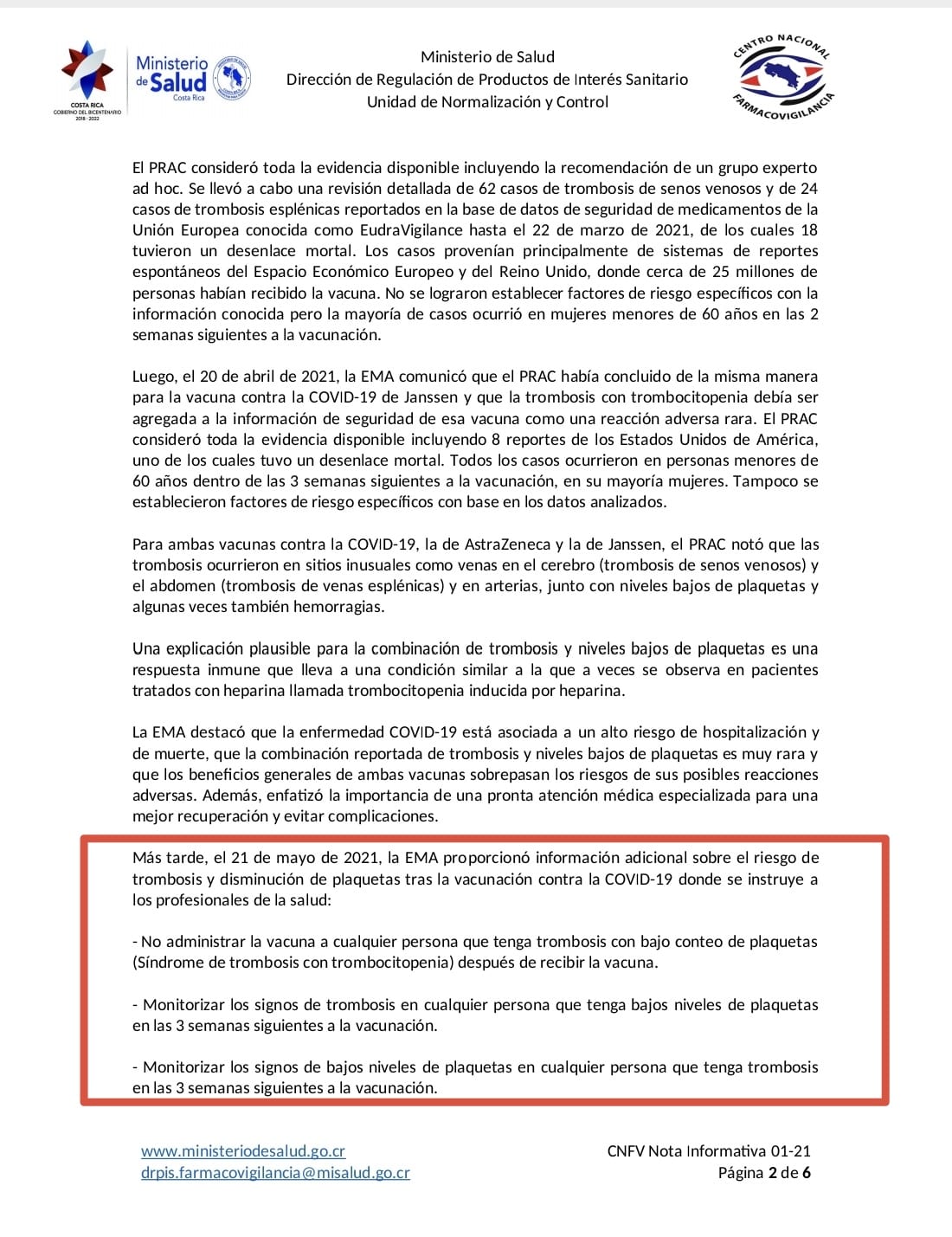 SALUD CONOCÍA DE LOS EFECTOS ADVERSOS DE LAS VACUNAS DESDE ANTES DE DECLARARLAS OBLIGATORIAS