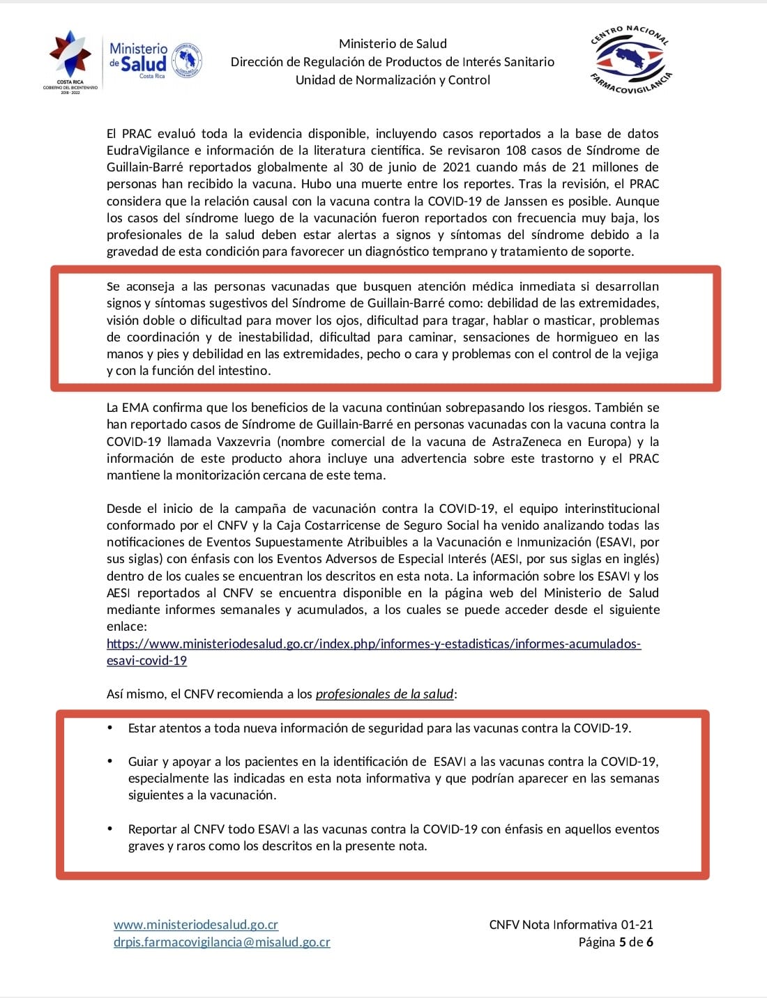 SALUD CONOCÍA DE LOS EFECTOS ADVERSOS DE LAS VACUNAS DESDE ANTES DE DECLARARLAS OBLIGATORIAS
