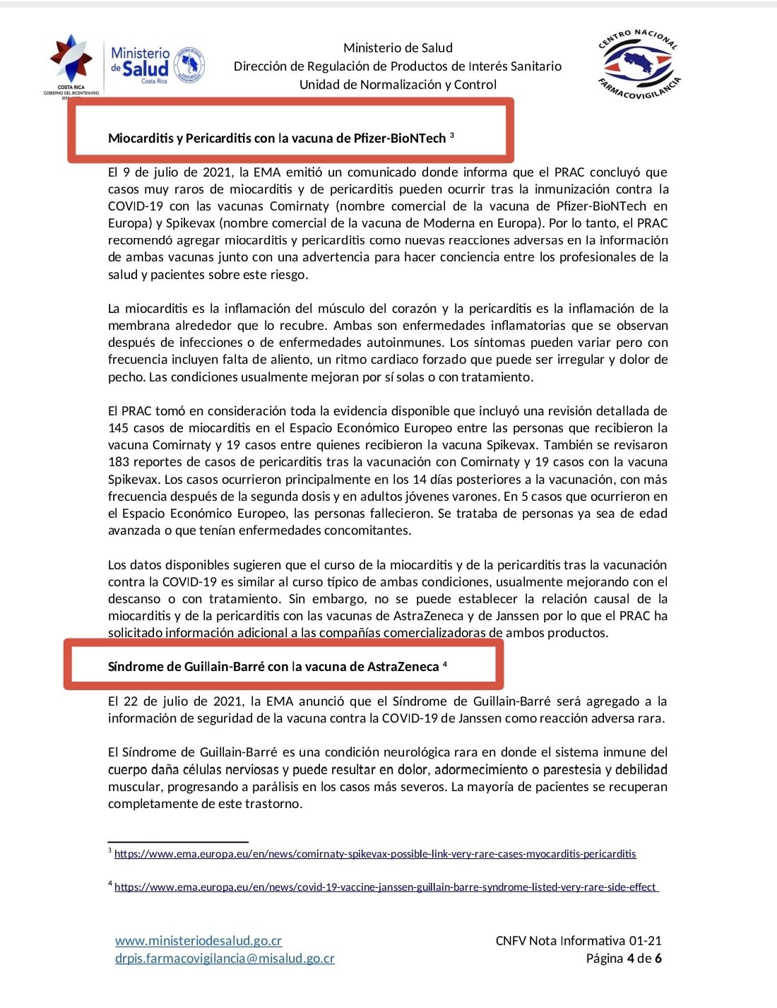 SALUD CONOCÍA DE LOS EFECTOS ADVERSOS DE LAS VACUNAS DESDE ANTES DE DECLARARLAS OBLIGATORIAS