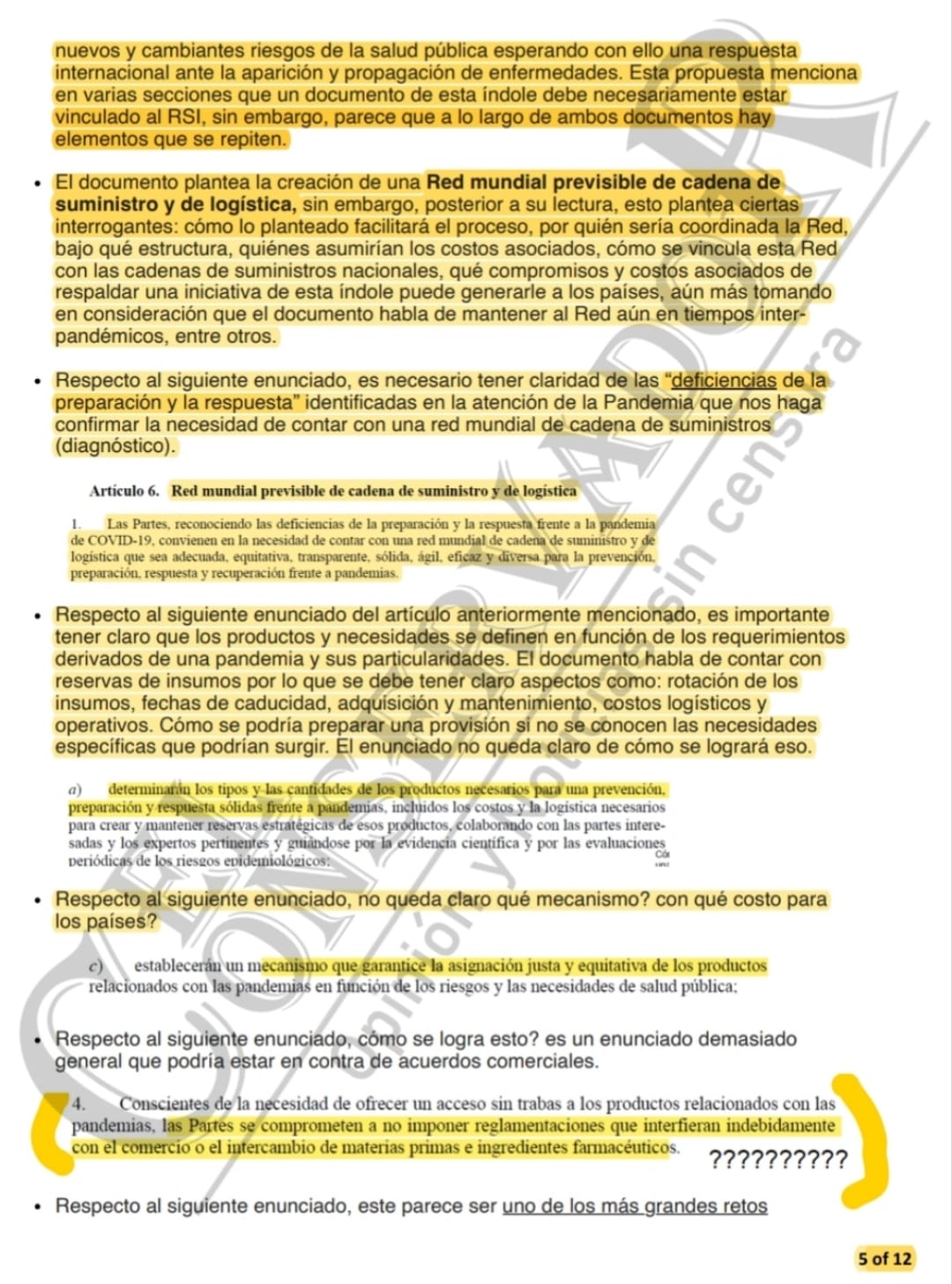 COMISIÓN NACIONAL DE EMERGENCIAS CONFIRMA QUE TRATADO PANDÉMICO SÍ VIOLENTARÍA NUESTRA SOBERANÍA